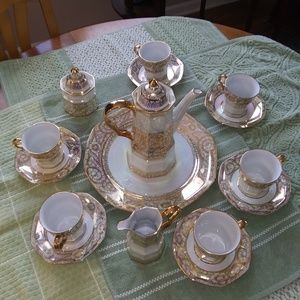 Thai Royal Benjarong Pattaya Coffee & Tea Set